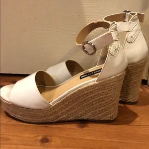 White Wedge Design Lab sandals